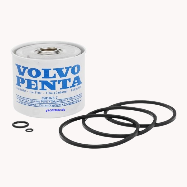 Volvo Penta Kraftstofffilter Einsatz Art-Nr. 3581078 Ersatzpatrone, für die Filtereinheit 877767 